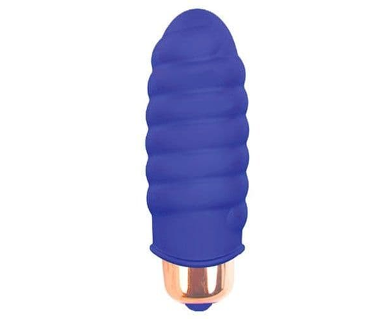 Синяя вибропуля Sweet Toys - 5,3 см., фото 