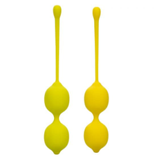 Набор вагинальных шариков-лимонов Kegel Training Set Lemon, фото 