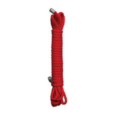 Красная веревка для бандажа Kinbaku - 10 м., фото 