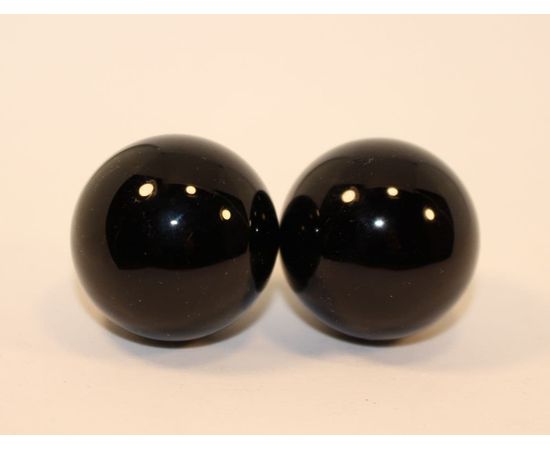 Чёрно-белые вагинальные шарики со смещенным центром тяжести, Цвет: черный с белым, фото 