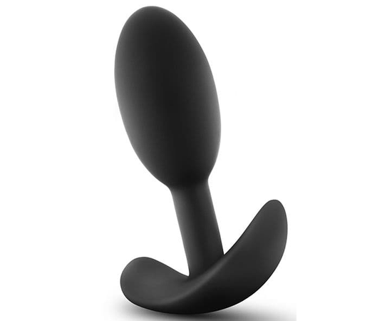 Черная анальная пробка Wearable Vibra Slim Plug Small - 8,9 см., фото 