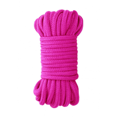 Розовая веревка для бондажа Japanese Rope - 10 м., фото 
