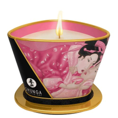 Массажная свеча Rose Petals с ароматом розы - 170 мл., фото 