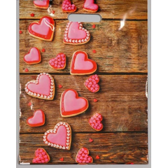 Полиэтиленовый пакет с розовыми сердечками - 31 х 40 см., фото 