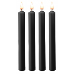 Набор из 4 восковых свечей Teasing Wax Candles Large, Цвет: черный, фото 
