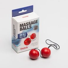Красные массажные вагинальные шарики, Цвет: красный, фото 