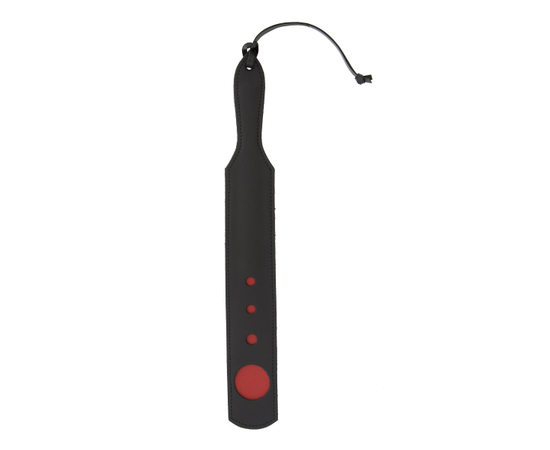 Чёрный пэддл с красным геометрическим узором O-Impression Paddle - 40 см., фото 