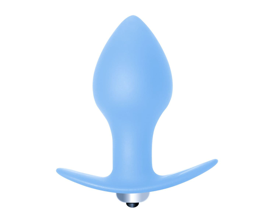 Анальная пробка с вибрацией Bulb Anal Plug, Цвет: нежно-голубой, фото 