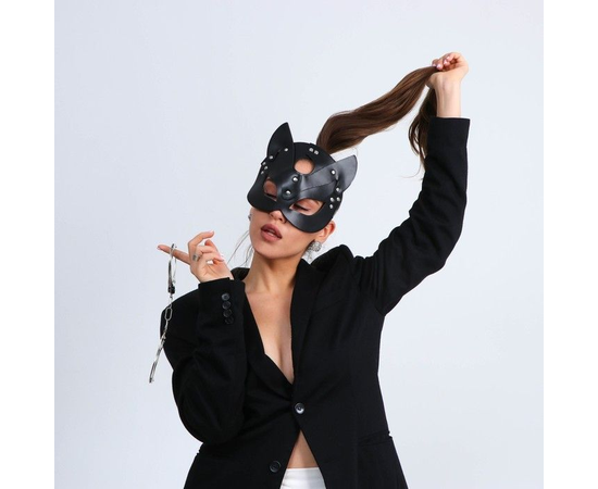Эротический набор «Твоя кошечка»: маска и наручники, фото 