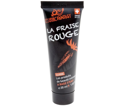 Лубрикант со вкусом клубники Erotic Fantasy La Fraise Rouge - 30 мл., фото 