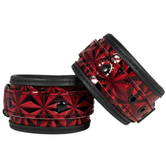 Красно-черные наручники Luxury Hand Cuffs, фото 
