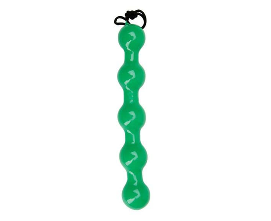 Зелёная анальная цепочка Booty Lime - 24,5 см., фото 
