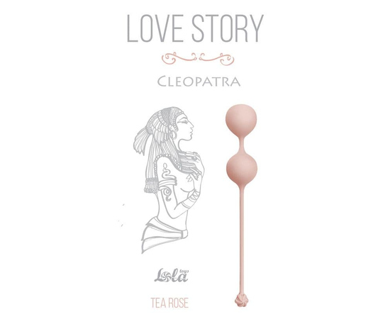 Розовые вагинальные шарики Cleopatra Tea Rose, Цвет: розовый, фото 