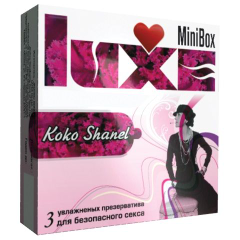 Ароматизированные презервативы Luxe Mini Box "Коко Шанель" - 3 шт., фото 