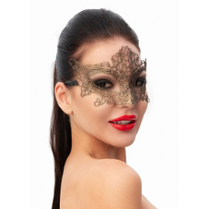 Роскошная золотистая женская карнавальная маска, Цвет: золотистый, фото 