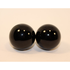 Чёрно-белые вагинальные шарики со смещенным центром тяжести, Цвет: черный с белым, фото 