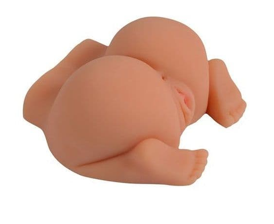 Телесная реалистичная вагина-полуторс SHEQU, фото 