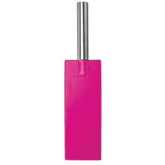 Розовая прямоугольная шлёпалка Leather Paddle - 35 см., фото 