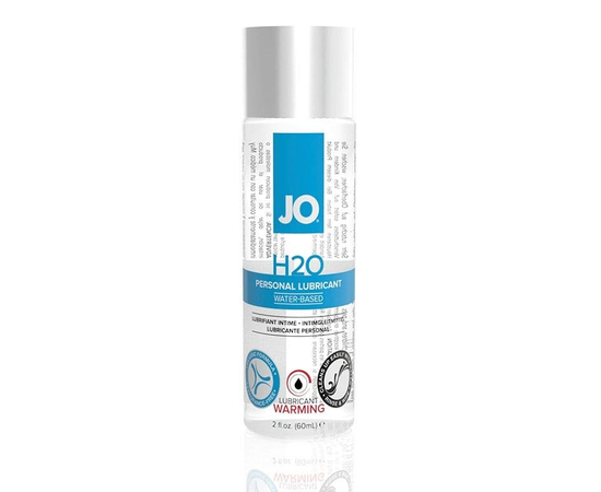 Возбуждающий лубрикант на водной основе JO Personal Lubricant H2O Warming - 60 мл., фото 