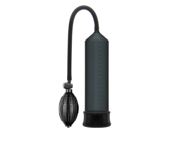 Вакуумная помпа Erozon Penis Pump с грушей, Цвет: черный, фото 