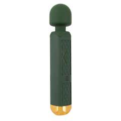 Зеленый wand-вибромассажер Luxurious Wand Massager - 22,2 см., фото 