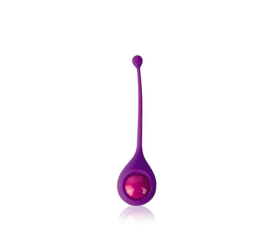 Фиолетовый вагинальный шарик со смещенным центром тяжести Cosmo, Цвет: фиолетовый, фото 