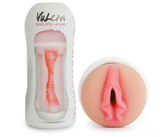 Мастурбатор-вагина в тубе Vulcan Realistic Vagina, фото 