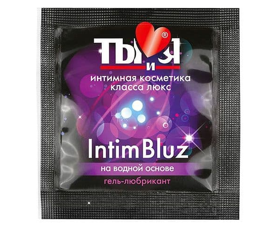 Гель-лубрикант Intim bluz в одноразовой упаковке - 4 гр., фото 