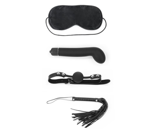 БДСМ-набор Deluxe Bondage Kit: маска, вибратор, кляп, плётка, фото 