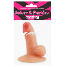 Телесный пенис-сувенир Universal Pecker Stand Holder, фото 