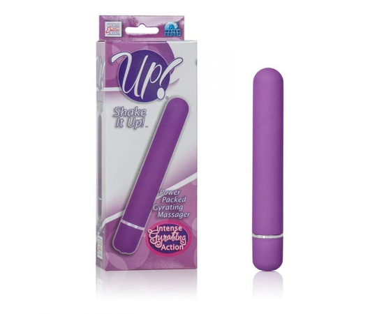 Фиолетовый вибратор Shake it Up! Power Packed Gyrating Massager - 17,7 см., фото 
