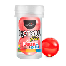 Лубрикант на масляной основе HotFlowers Hot Ball Plus с охлаждающе-разогревающим эффектом, фото 