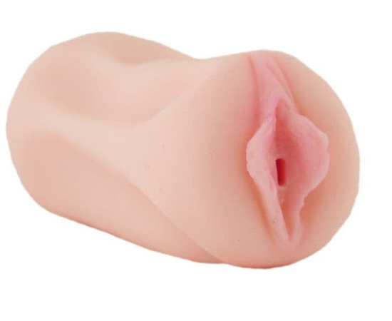 Мастурбатор-вагина с нежно-розовыми малыми губами, фото 