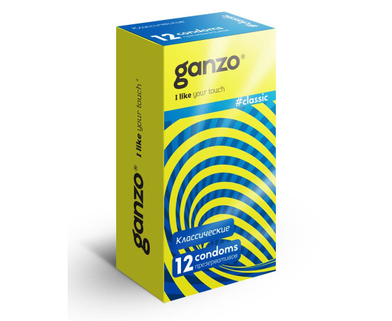 Классические презервативы с обильной смазкой Ganzo Classic - 12 шт., Длина: 18.00, Объем: 12 шт., фото 