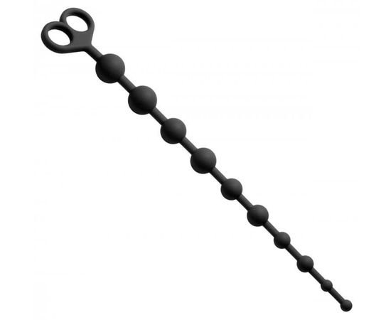 Анальные бусы Captivate Me 10 Bead Silicone Anal Beads - 34 см., фото 