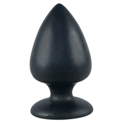 Большая чёрная анальная втулка Black Velvet Extra XL - 14 см., фото 