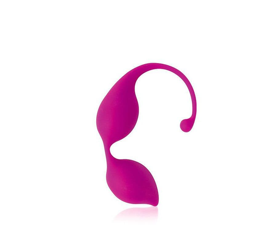 Ярко-розовые фигурные вагинальные шарики Cosmo, Цвет: ярко-розовый, фото 