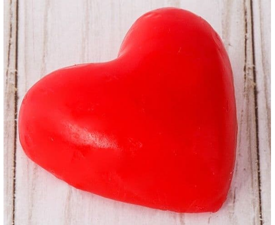 Красная романтичная свеча-сердце "Люблю", фото 