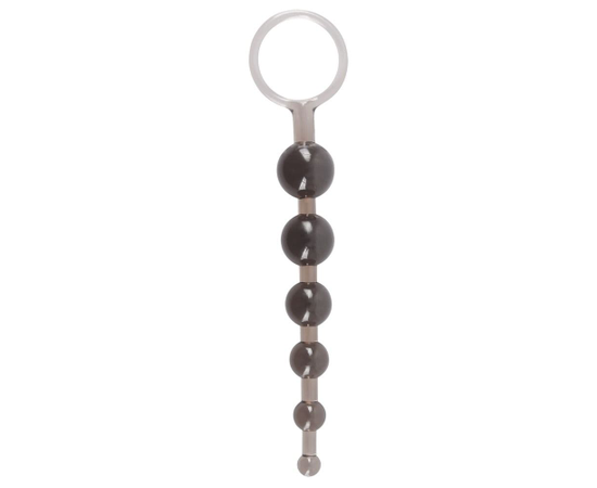 Дымчатая анальная цепочка Anal Beads - 20,5 см., фото 