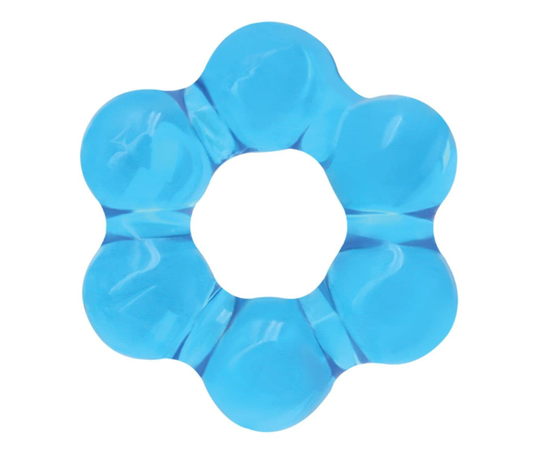Эрекционное кольцо Spinner Ring, Цвет: голубой, фото 