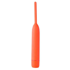 Вибромассажер из силикона Delight - 18,5 см., Длина: 18.50, Цвет: оранжевый, фото 