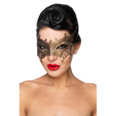 Золотистая карнавальная маска "Алькор", фото 