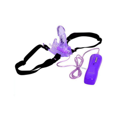 Фиолетовый клиторальный стимулятор-бабочка с 7 режимами вибрации, Цвет: фиолетовый, фото 
