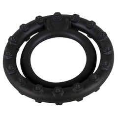 Чёрное кольцо для пениса Steely Cockring, фото 