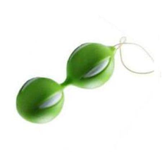 Зеленые вагинальные шарики со шнурочком, фото 