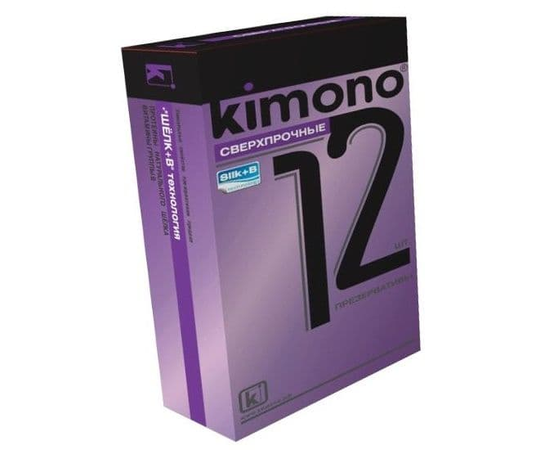 Сверхпрочные презервативы KIMONO - 12 шт., фото 