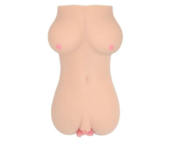 Телесный вибромастурбатор-вагина Clara OnaHole с имитацией груди, фото 
