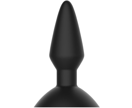 Чёрная вибровтулка Equinox с присоской, фото 