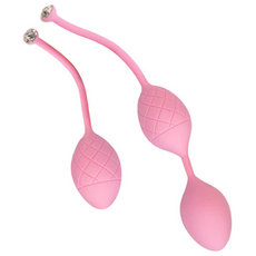 Набор розовых вагинальных шариков FRISKY PILLOW TALK, фото 