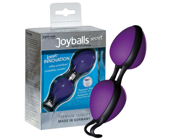 Фиолетовые вагинальные шарики Joyballs secret, Цвет: фиолетовый, фото 